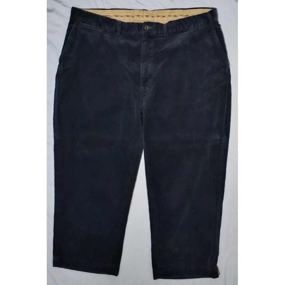 Vintage Polo Ralph Lauren Corduroy Pants Mens 42x30 Blue Baggy‎ Chino Cord Y2K
